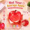 Apple Squishy Stress Ball Realistic Fruit Squeeze Toy Sensory Fidget Toy for Anxiety Relief, ADHD & Hand Therapy